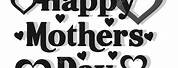 Mother's Day Clip Art Black and White