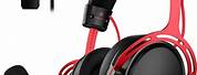 Mpow Wireless Headphones Red and Black