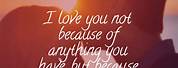 My Love for You Quotes