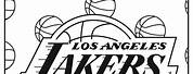 NBA Logo Coloring Pages Lakers