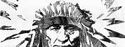 Native American Drawings Black and White