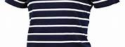 Navy and White Striped Tee Shirt