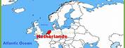 Netherlands Location On Map of Europe