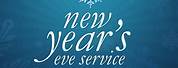 New Year Eve Service Clip Art Banner