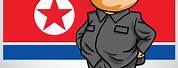 North Korea Flag Cartoon