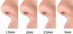 Nose Piercing Size Chart