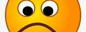 Orange Sad Face Emoji