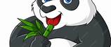 Panda Eating Bamboo Veczzty Cartoon
