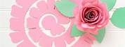 Paper Flower Rolled Rose Templates Free