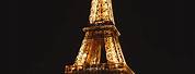 Paris France Eiffel Tower at Night