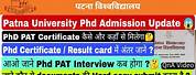 Patna University PhD Certificate