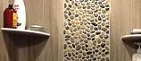 Pebble Mosaic Tile On Bathroom Wall