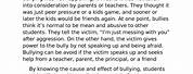 Persuasive Essay About Bullying