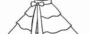 Plain Frock Colouring Pages