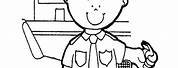 Policeman Coloring Pages for Kids