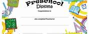 Printable Kindergarten Diploma Template Border
