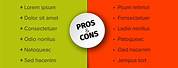 Pros and Cons Comparison Template