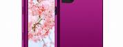 Purple Case Black Phone