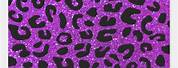 Purple Cheetah Print Circle Outline