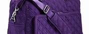 Purple Vera Bradley Weekender Bag