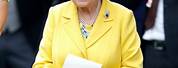 Queen Elizabeth in a Yellow Nike Tech