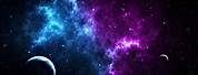 Real Purple and Blue Galaxy