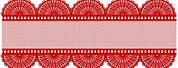 Red Lace Border Designs