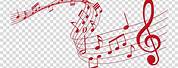 Red Music Notes Backgrounds Clip Art