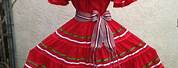 Red and White Mexican Dresses