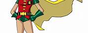 Robin Superhero Plain Background
