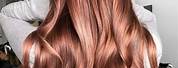Rose Gold and Brown Hair Color