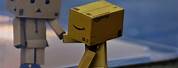 Sad Cardboard Box Robot