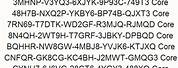 Serial Unlock Code List