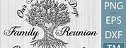 Siblings Family Reunion Tree SVG