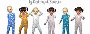 Sims 4 Kids Footed Pajamas