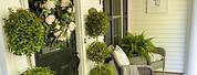 Small Front Porch Spring Decorating Ideas