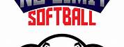 Softball Single Color Logo