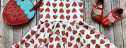 Strawberry Fruit Bat Dress