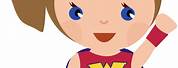 Superhero Baby Head Icon Clip Art
