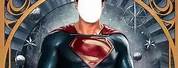 Superman Face in Hole Transparent