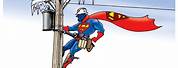 Superman Telephone Lineman Pics Cartoons