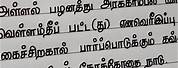 Tamil Handwriting Practice Paragraph