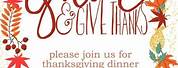 Thanksgiving Luncheon Invitation Templates