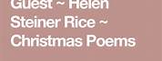 The Christmas Guest Poem Helen Steiner Rice