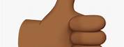 Thumbs Up Emoji Black Background