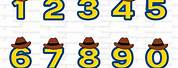Toy Story Inspired Numbers