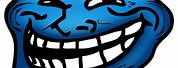 Troll Face with Blue Bakgrownd