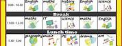 UK School Timetable