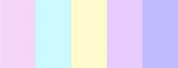 Unicorn Rainbow Pastel Color Palette