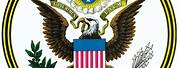United States Government Symbol Black Background